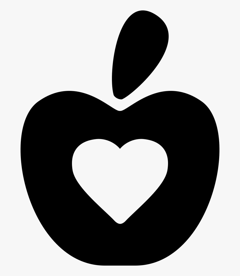 920x1060 Healthy Food Symbol Of An Apple With A Heart Png