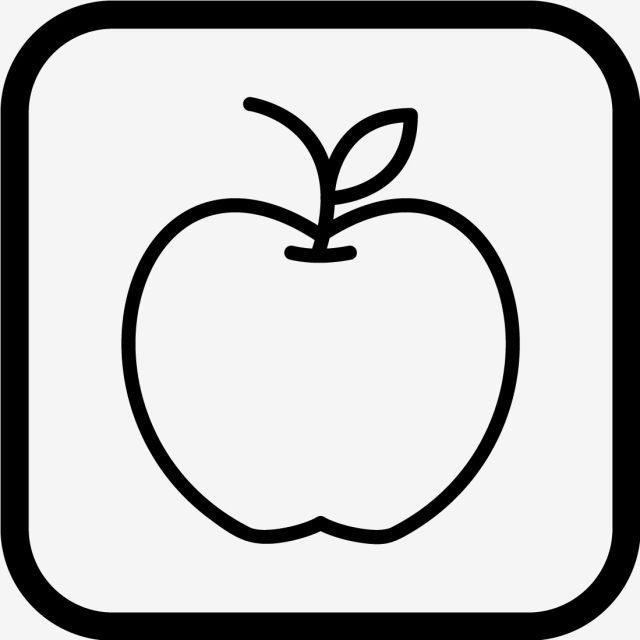 640x640 Vector Apple Icon, Apple, Food, Fruit Png And Vector
