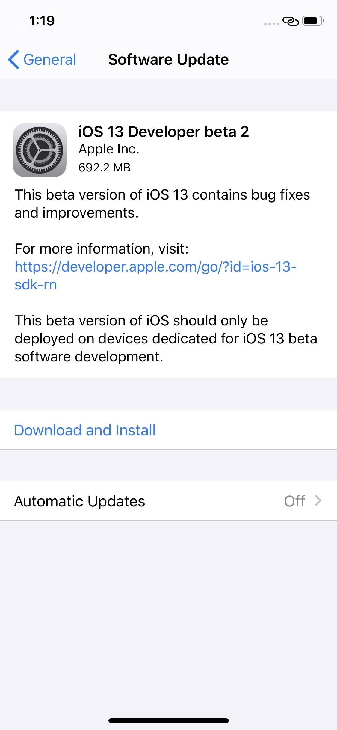 1125x2436 Apple Releases Ios Developer Beta With Config Profile Otas