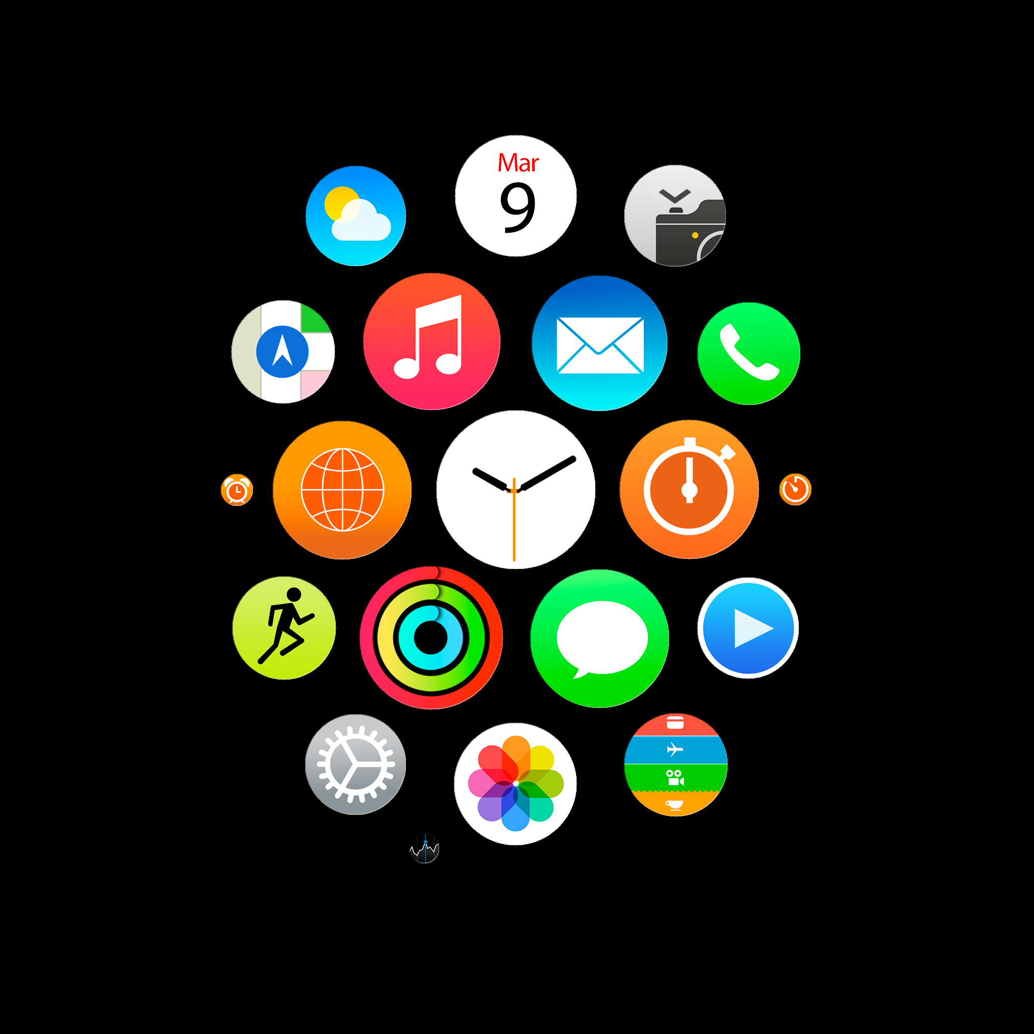 2048x2048 Apple Watch App Icons Wallpapers For Iphone, Ipad, And Desktop