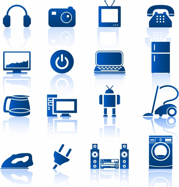 575x600 Home Appliances Icon Set Free Vector In Adobe Illustrator