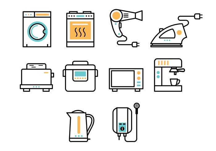 700x490 Set Of Appliance Icon