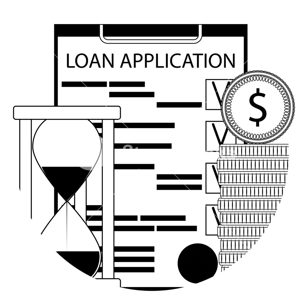 1000x1000 Financial Service Of A Loan Line Icon App Loan Application Form