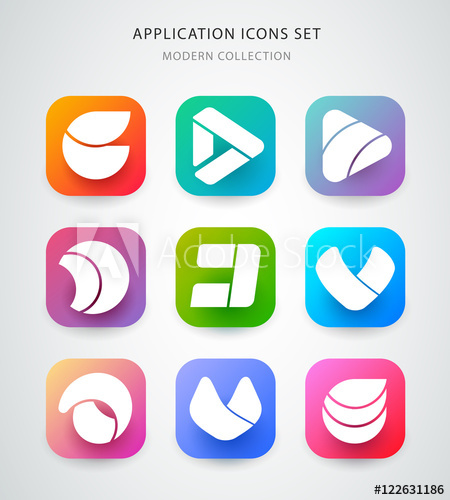 450x500 Big Vector Icons Set For Application Logo Icon Design App Icon