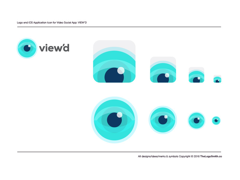 800x600 View'd Logo Ios App Icon Design