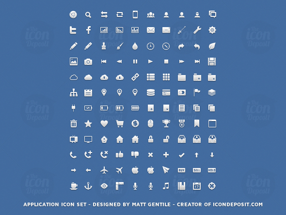 590x444 Application Icon Set