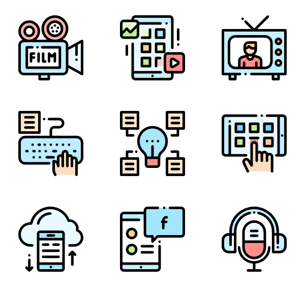 600x564 Online Application Icon Packs