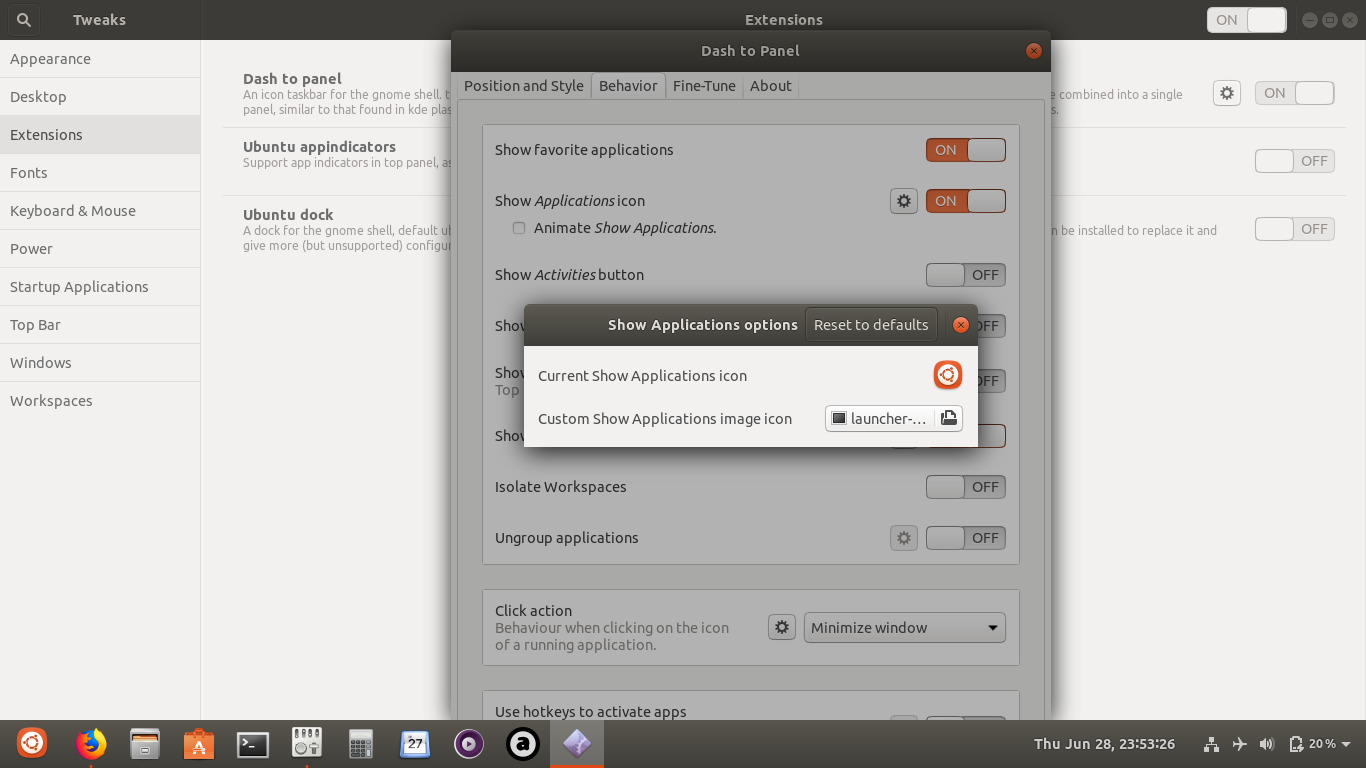 1366x768 Ubuntu Show Applications Icon