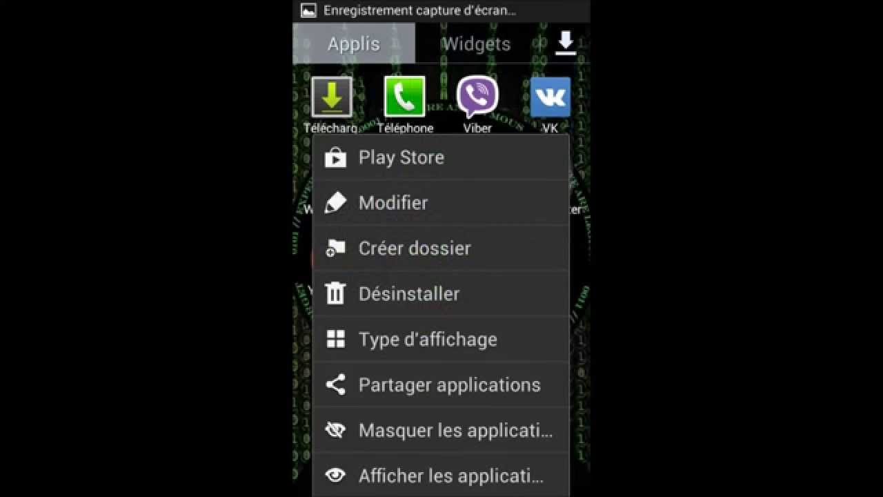 comment créer un dossier d icone sur android