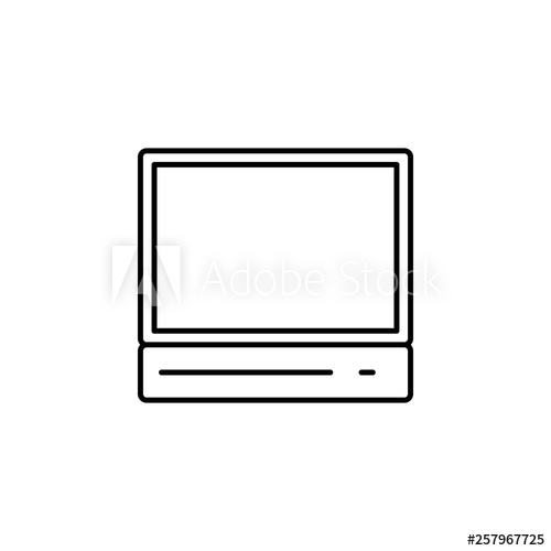 500x500 Hardware, Pc Server Icon Simple Thin Line, Outline Vector