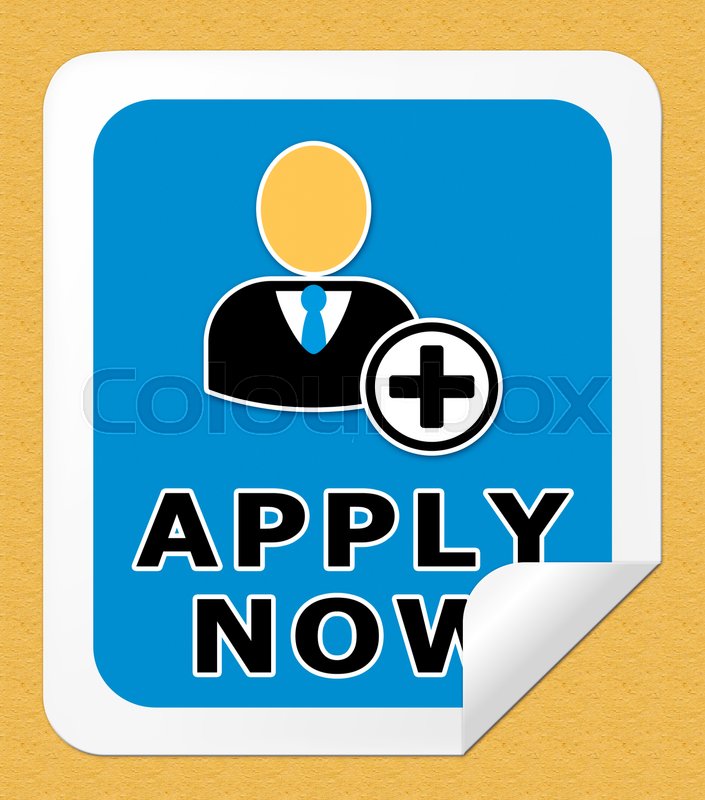 705x800 Apply Now Icon Meaning Occupation Stock Image Colourbox