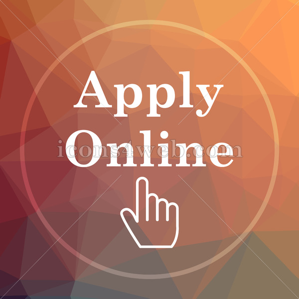 600x600 Apply Online Low Poly Icon Website Low Poly Icon