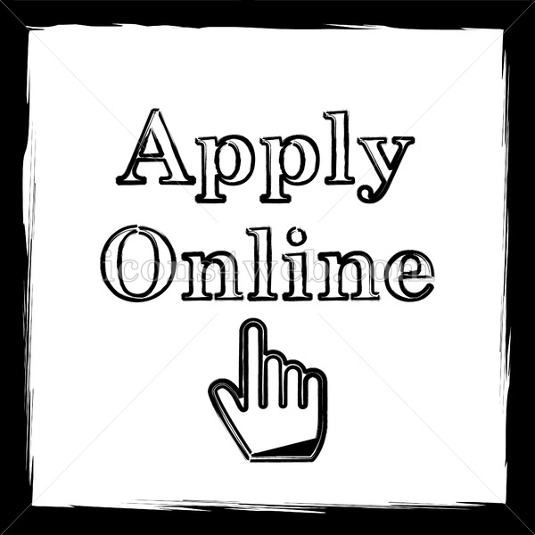 600x600 Apply Online Sketch Icon