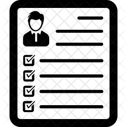 256x256 Employee Evaluation Form Icon Of Glyph Style