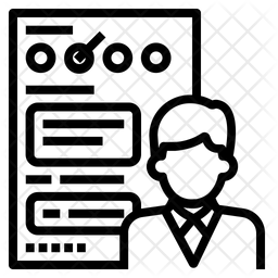 256x256 Individual Appraisal Icon Of Line Style