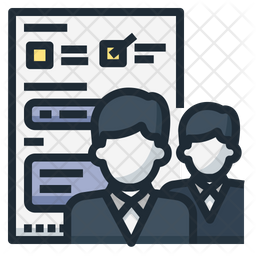 256x256 Team Appraisal Icon Of Colored Outline Style
