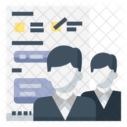 256x256 Team Appraisal Icon Of Flat Style