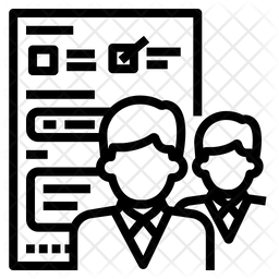 256x256 Team Appraisal Icon Of Line Style