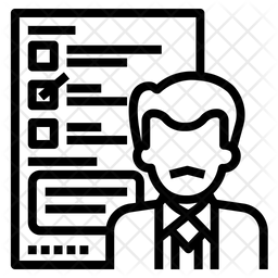 256x256 Team Leader Appraisal Icon Of Line Style