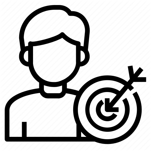 512x512 Approach, Consumer, Goal, Target, User Icon