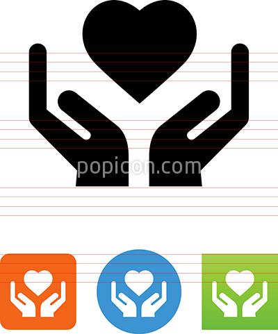 400x481 Hands Holding Heart Icon