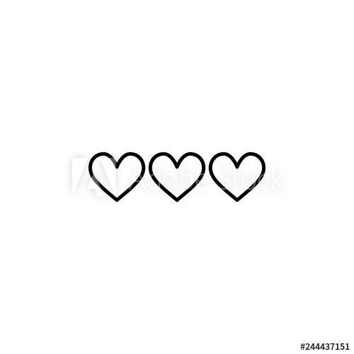 500x500 Heart Icon Element Of Valentine's Day Icon For Mobile Concept