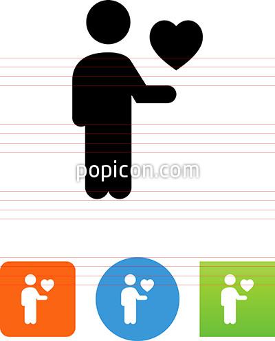 400x496 Person Holding A Heart Icon