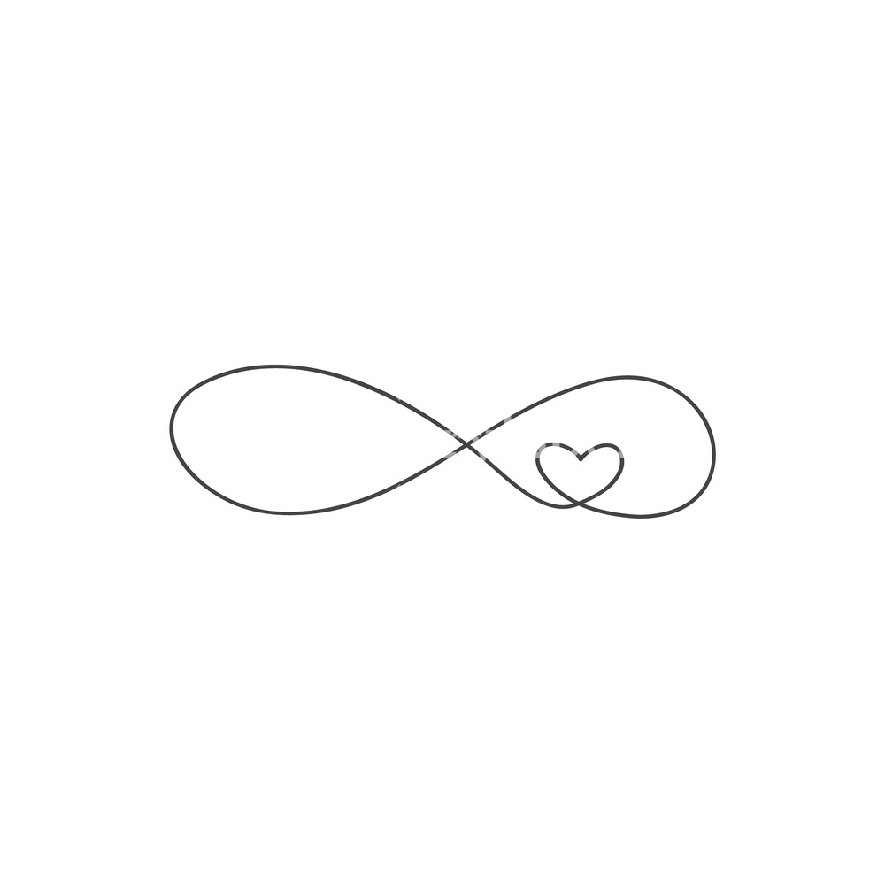 1000x1000 Premium Icon On White Background Sign Of Infinity And Heart Icon