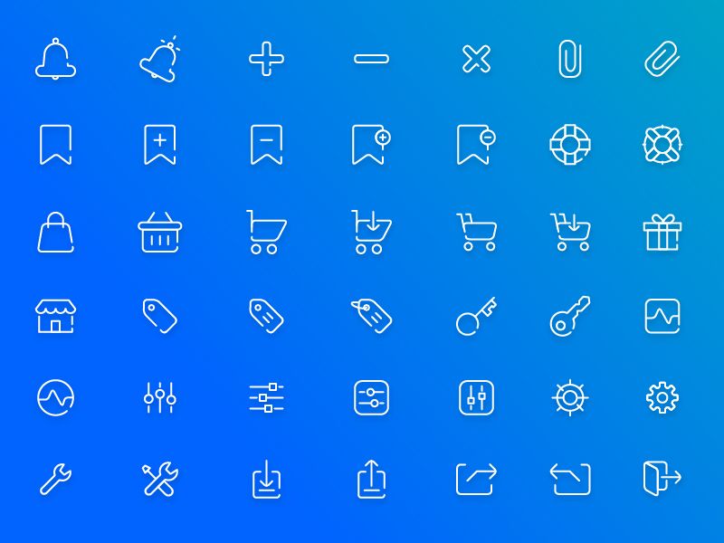 800x600 Free Ecommerce Icon Pack + Freebie Dribbble Shots