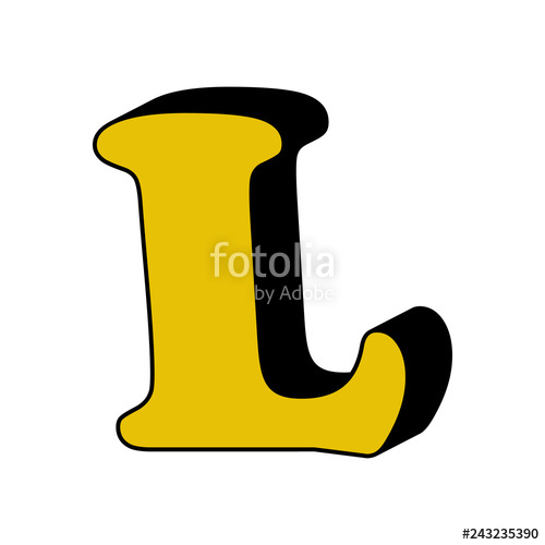 500x500 Letter L, Alphabet, Icon Element Of Color Alphabet