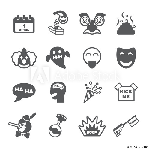 April Fools Day Icon Set 500x500 April Fools Day Icon Set