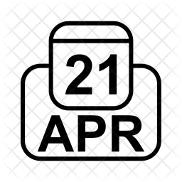 256x256 April Icon Of Line Style
