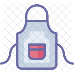 256x256 Apron Icon Of Colored Outline Style