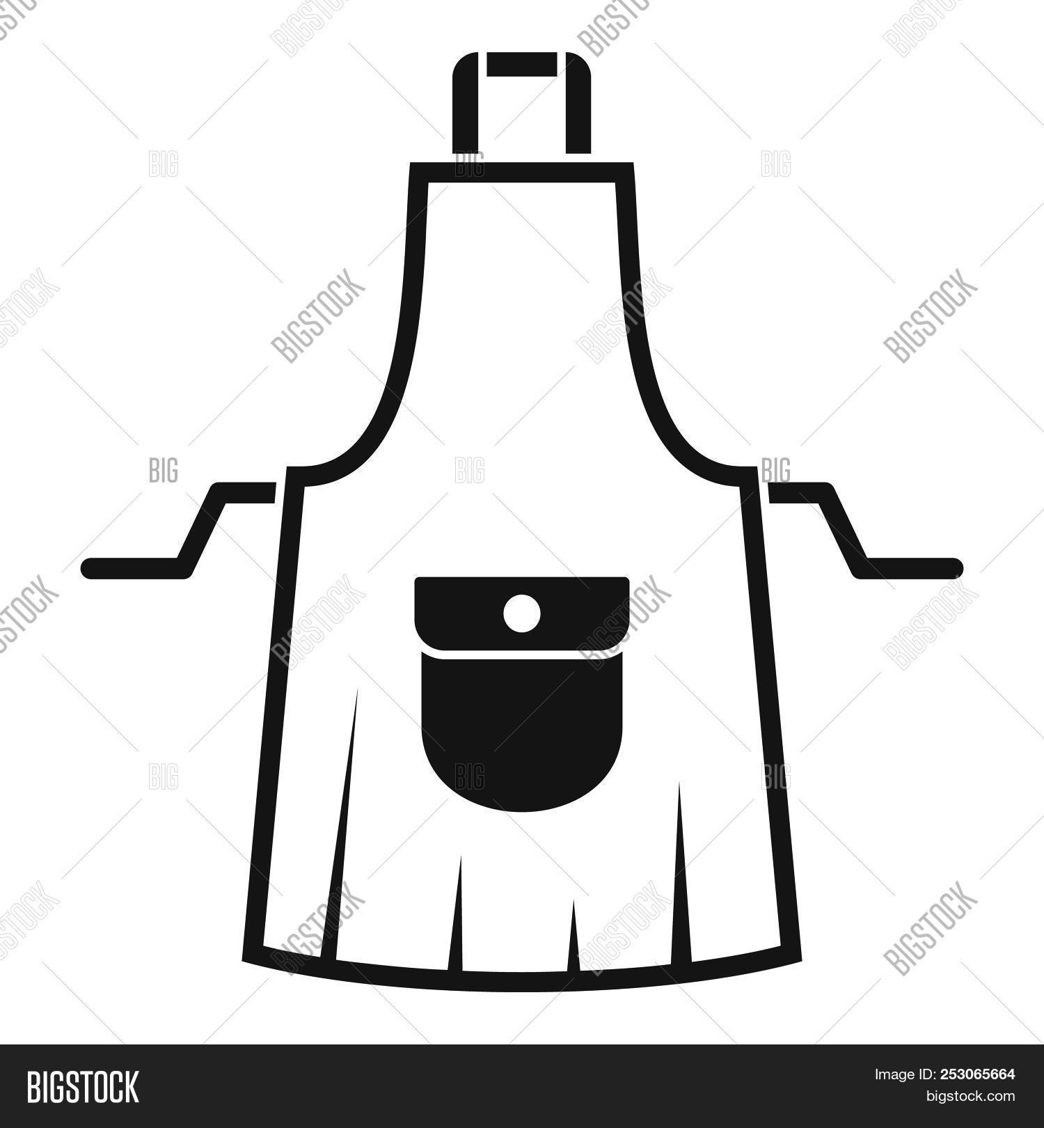 1500x1620 Housewife Apron Icon Simple Illustration Of Housewife Image