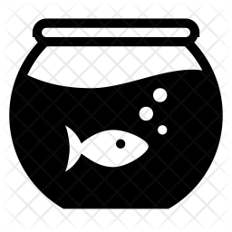 256x256 Aquarium Icon Of Glyph Style