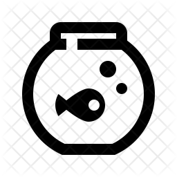 256x256 Aquarium Icon Of Line Style