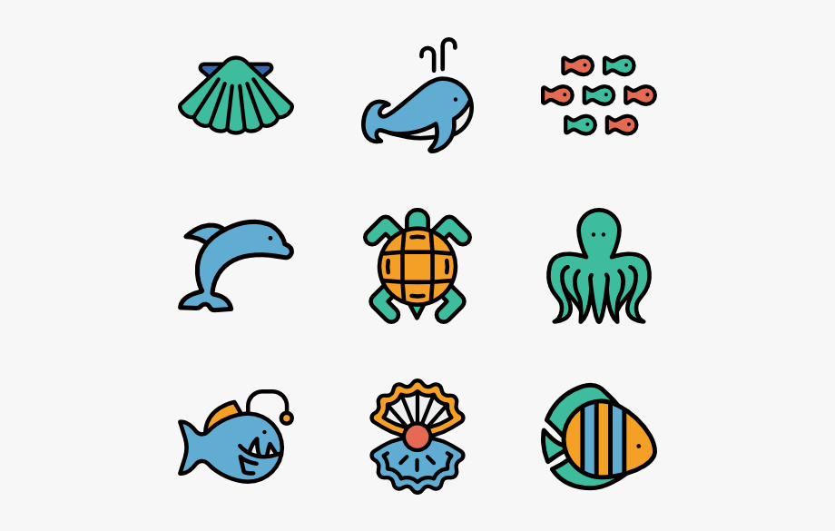 920x585 Aquarium Icons Free Vector