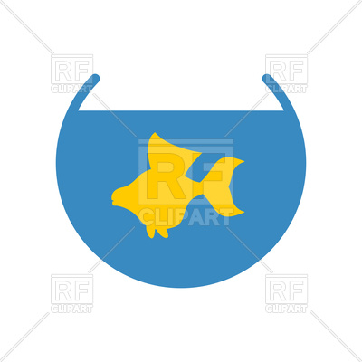 400x400 Goldfish In An Aquarium Icon Vector Image Of Icons And Emblems