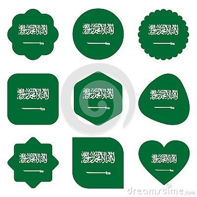 400x400 Flags Saudi Arabia Asia Arabic Islamic Illustration Vector