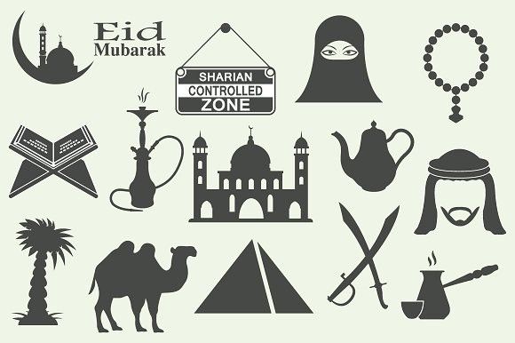 580x386 Arabic Icons Set Islamic Icons Islamic Icons Icon Set, Arab
