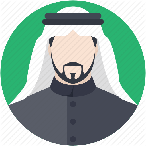 512x512 Arab Man, Arabian, Arabic, Kandura, Muslim Icon