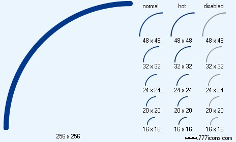 464x280 Arc Icon Design Icon Set