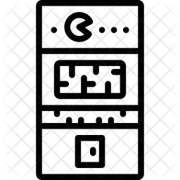 256x256 Arcade Machine Icon Of Line Style