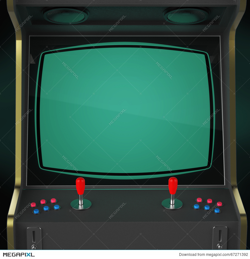 800x830 Vintage Arcade Game Machine Cabinet With Pixel Heart Icon Colorful