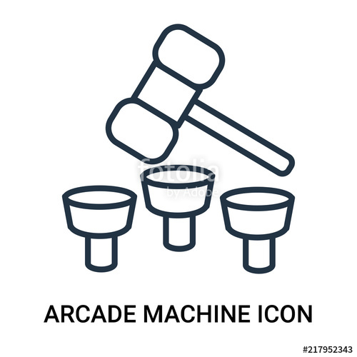 500x500 Arcade Machine Icon Isolated On White Background Modern