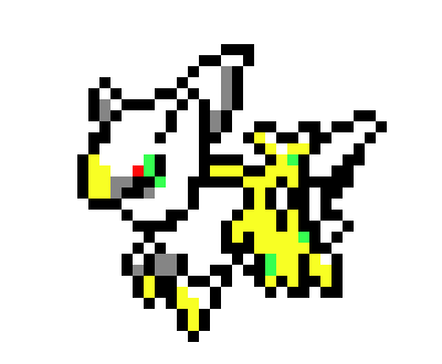 400x330 Arceus Pixel Art Maker