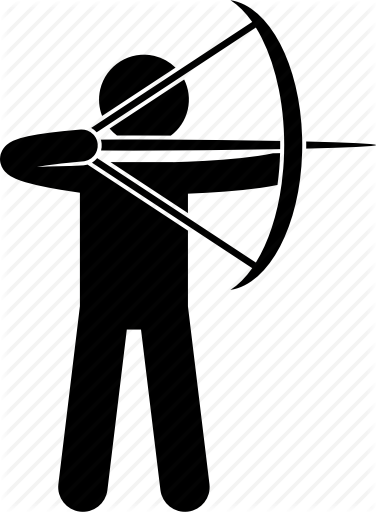 376x512 Aiming, Archer, Archery, Arrow, Bow, Man, Person Icon