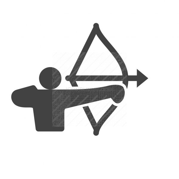 600x600 Archer Glyph Icon