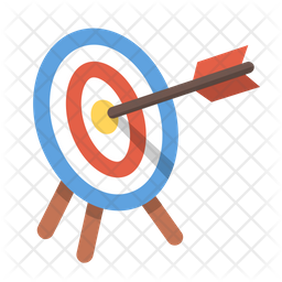 256x256 Archery Icon Of Flat Style