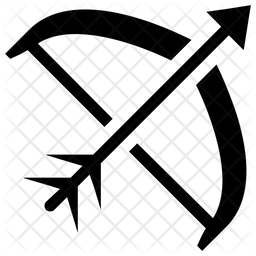 256x256 Archery Icon Of Glyph Style